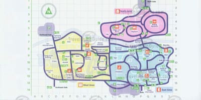 Kort af Beijing dýragarðinum