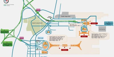 Beijing flugstöðina kort