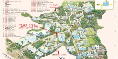 Tsinghua háskólasvæðinu kort